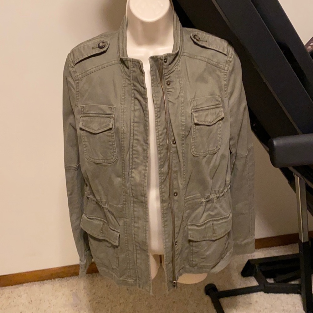 NWOT Express Green utility jacket Size SP